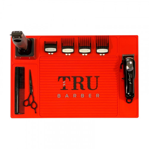 TruBarber - Tappetino Barber Mat Organizer Red