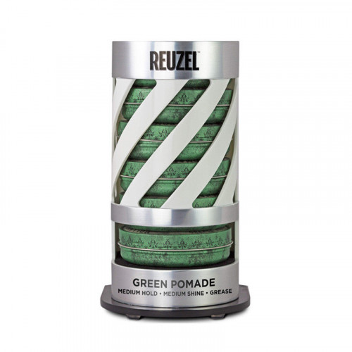 reuzel-GREEN-pomade-gravity-feed-espositore