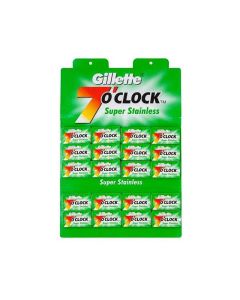 Gillette - 7 O' Clock Super Stainless Green Box 100 Lame da Barba