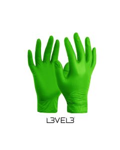 L3VEL3 - Guanti Monouso in Nitrile Lime 100pz - IVA 5%