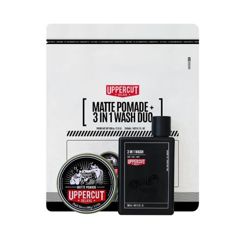 Uppercut Deluxe - Matte Pomade + 3 in 1 Wash Duo