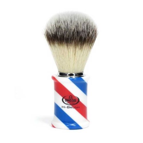 Omega - Pennello da Barba Barber Pole HI-BRUSH 46735