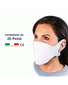 (Set da 20 Pezzi) - Mascherine Monouso Filtranti Protettive CE