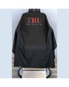 TruBarber - Mantella da Taglio Barber Cape Black/Red