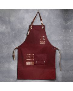 Copacetic - Grembiule Barber Apron Oxblood (macchiato)